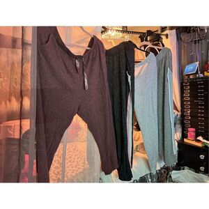 torrid cacique LB LC  3piece jogger sleep pants pajamas pj